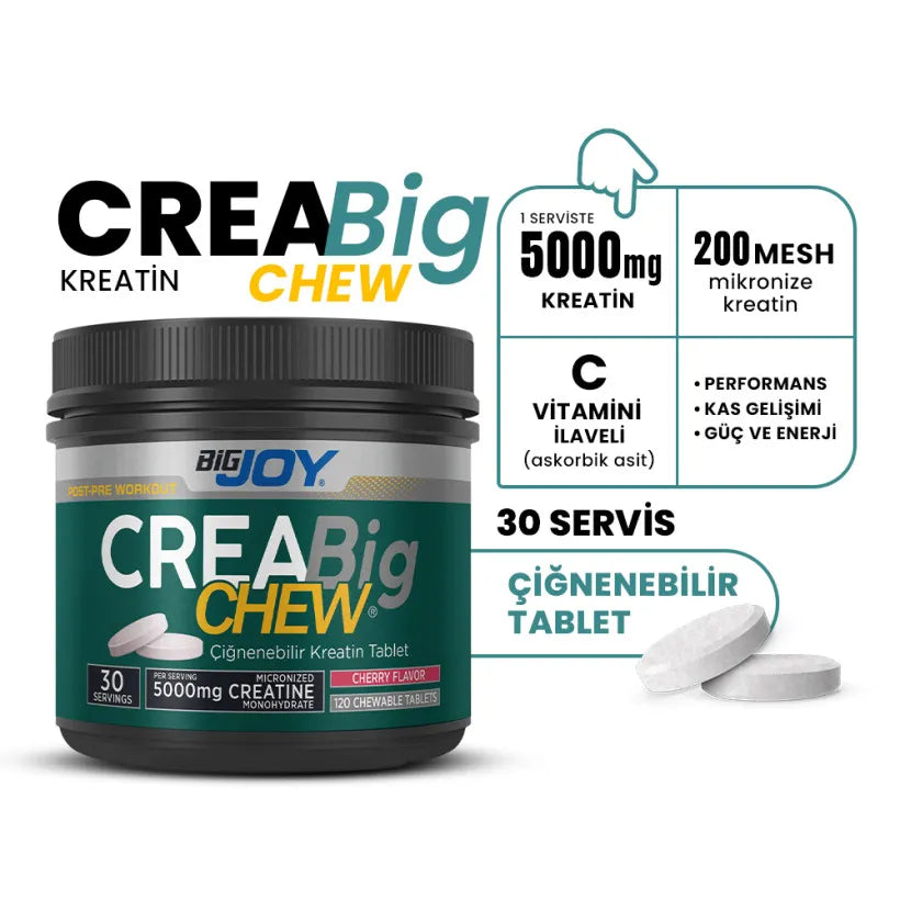 BigJoy Sports CreaBig CHEV (Çiğnenebilir Kreatin Tablet)