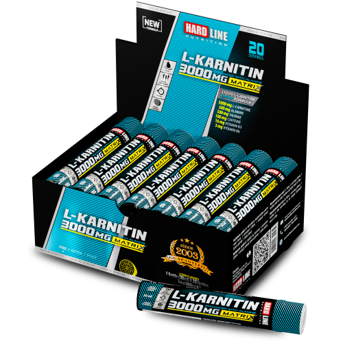 Hardline L-Karnitin Matrix 3000 Mg 20 Ampül