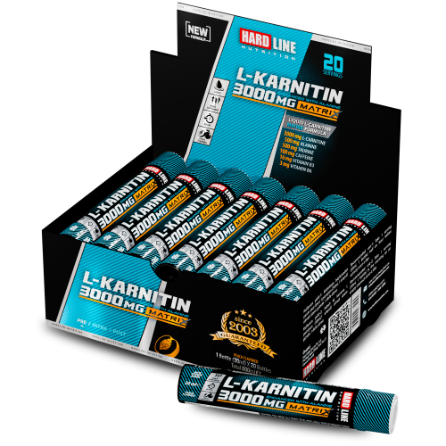 Hardline L-Karnitin Matrix 3000 Mg 20 Ampül
