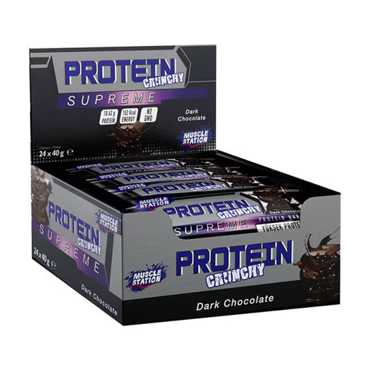 Muscle Station Supreme Crunchy Protein Bar 40 Gr 24 Adet
