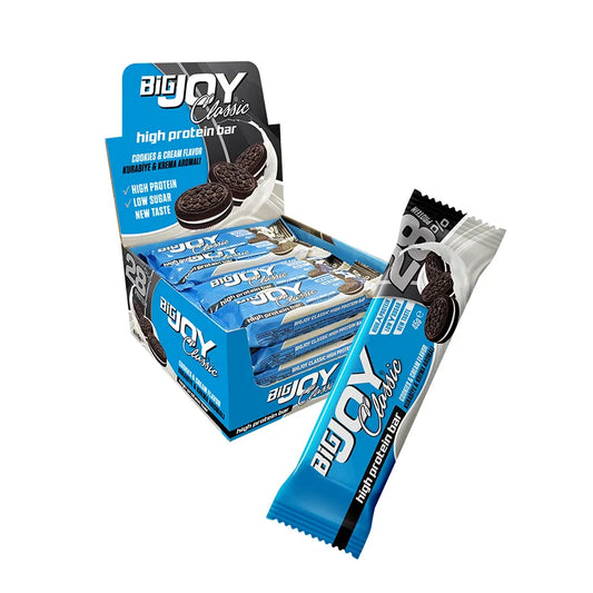 Bigjoy Classic High Protein Bar Cookies & Cream 45g x 16 Adet
